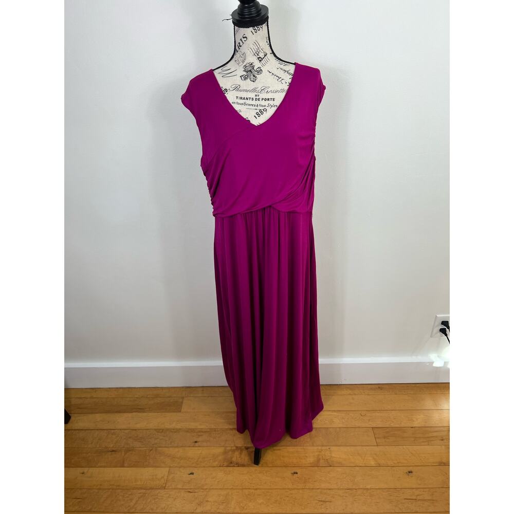 Vintage Plus Size Spence Pink sleeveless Maxi Dress